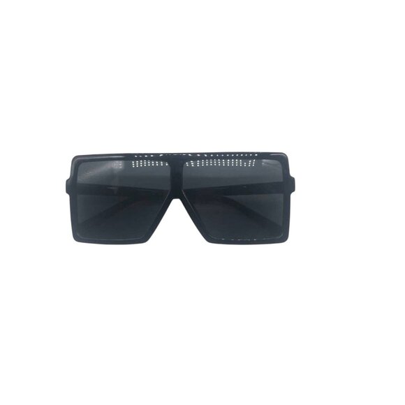 Oversized Square Fashion Sunglasses Womens Black Frames UV Protection - Picture 3 of 4